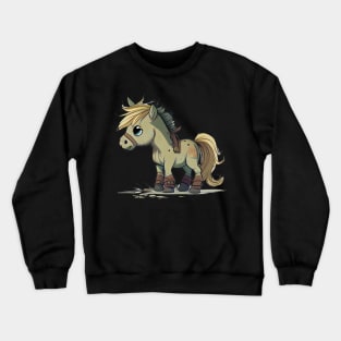 Colorful Fjord Horse Artwork 14 Crewneck Sweatshirt